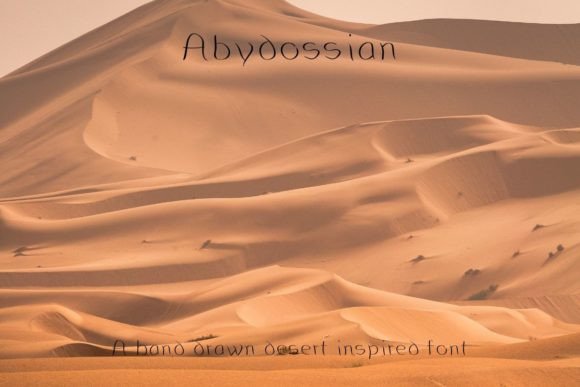 Abydossian: The Handwritten Font for Scroll-Stopping Visuals