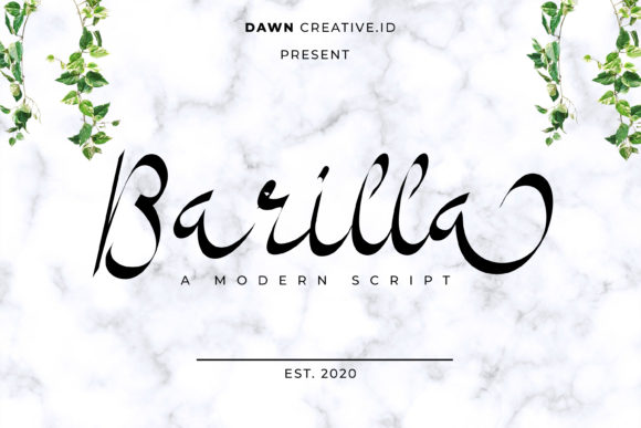 Barilla Font: A Timeless Script for Editorial Design