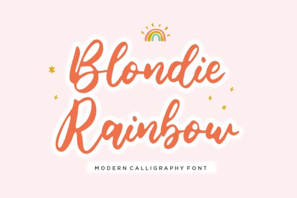 Blondie Rainbow: A Designer’s Take on Script Handwritten Fonts for Modern Web Layouts