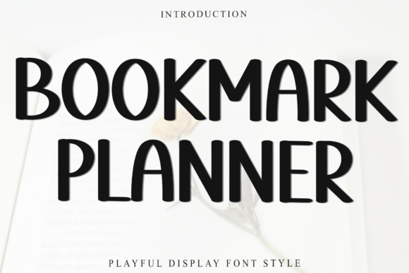 Bookmark Planner: A Soft Display Font for Handmade Brands