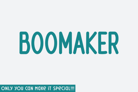 Boomaker Typeface: A Handwritten Display Font for Crafters