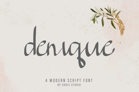 Denique: A Handwritten Font for Polished Brand Identity