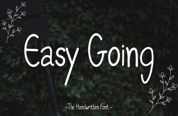 Easy Going Font: A Handwritten Typeface for Modern Web Design