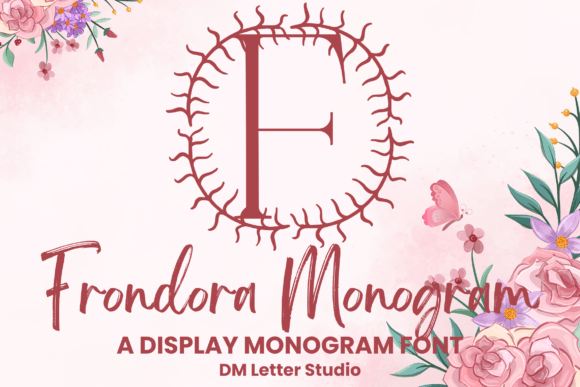 Frondora Monogram: A Botanical Typeface for Editorial Elegance
