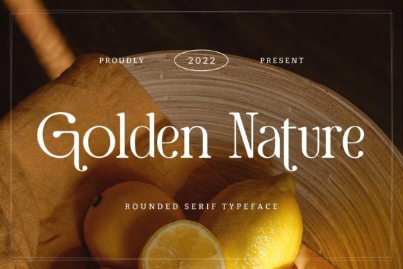 Golden Nature: The Serif Typeface for Polished Brand Identity