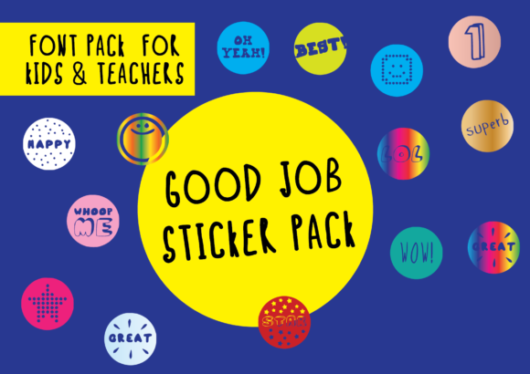 Good Job Sticker Pack: A Playful Dingbats Typeface for Editorial Design