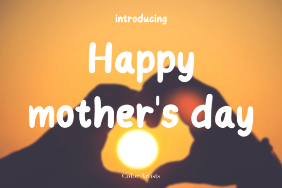 Happy Mother s Day Typeface: Elevate Your Brand with Handwritten Charm