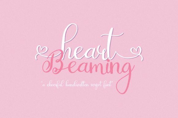 Heart Beaming: A Sweet Script Font for Editorial Design