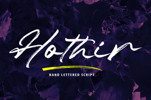 Hothir: A Brush Pen Script for Modern Editorial Design