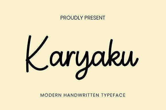 Karyaku: The Handwritten Font That Elevates Small Business Branding