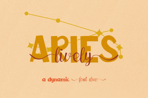 Lively Aries Duo: The Script Handwritten Font for Cohesive Branding