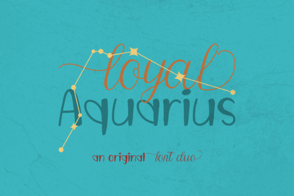 Loyal Aquarius Duo: A Modern Script Typeface for Digital Branding
