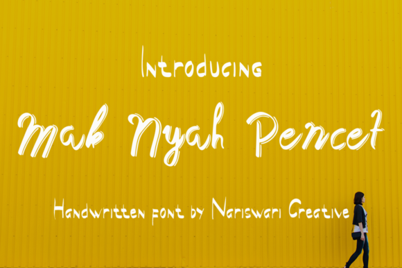 Mak Nyah Pencet: The Handwritten Font for Authentic Brand Storytelling