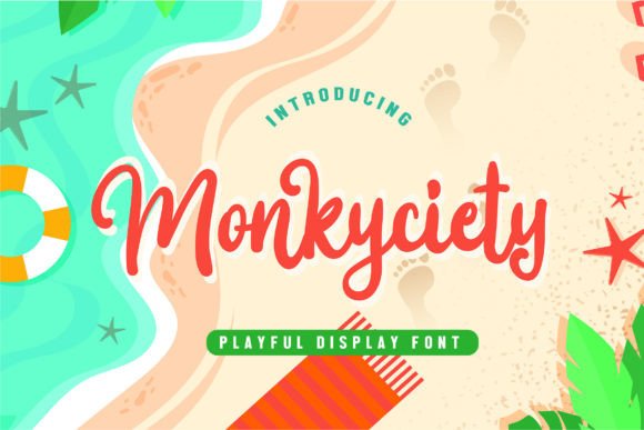 Monkyciety Typeface: A Warm Handwritten Font for Boutique Branding