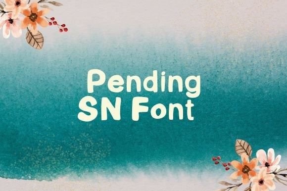 Pending Sn: A Quirky Handwritten Typeface for Creative Makers