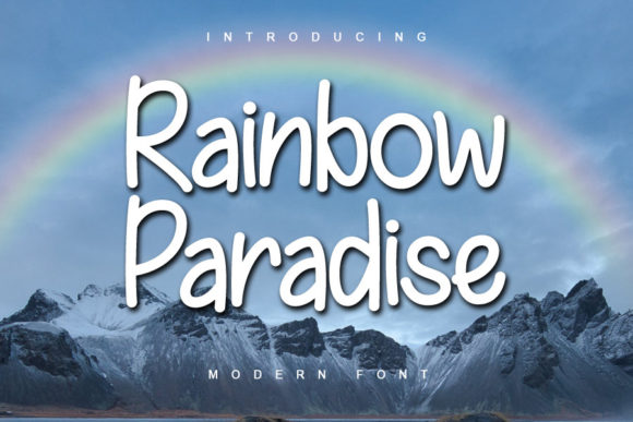 Rainbow Paradise Font Review: A Handwritten Typeface for Brand Identity