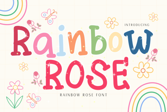 Rainbow Rose: A Script Handwritten Font for Elegant Craft Projects
