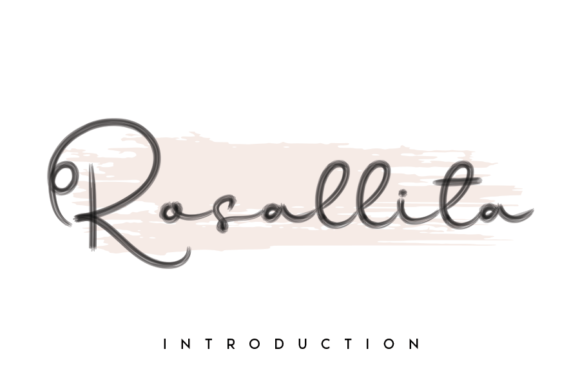 Rosallita Font: A Handwritten Typeface for a Professional Brand