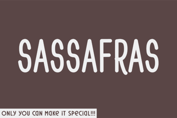 Sassafras: A Handwritten Display Font for Authentic Brand Identity