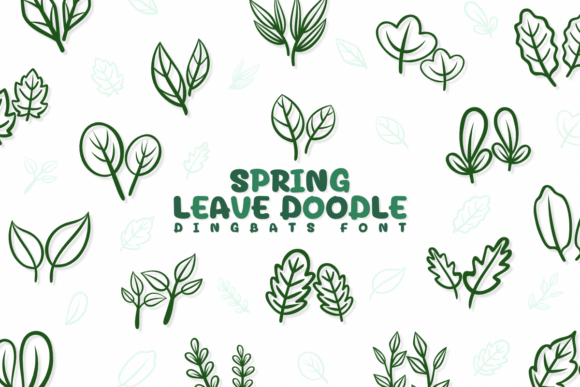 Spring Leave Doodle: A Natural Typeface for Editorial Design