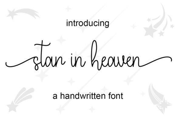 Star in Heaven: A Script Handwritten Typeface for Editorial Design