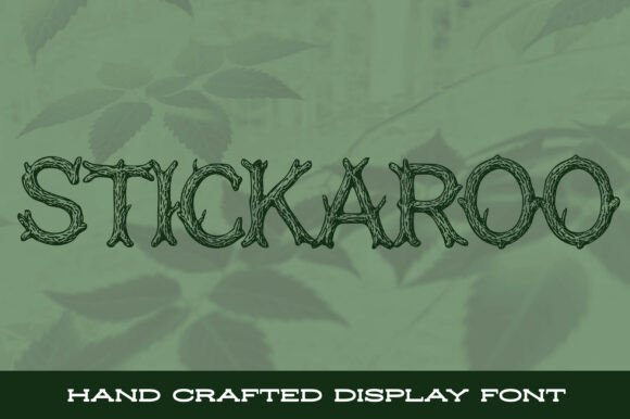 Stickaroo: A Natural Display Typeface for Organic Web Design