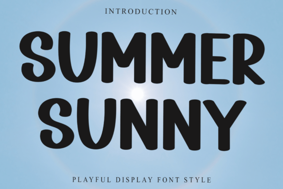 Summer Sunny: A Display Typeface for Handmade Branding