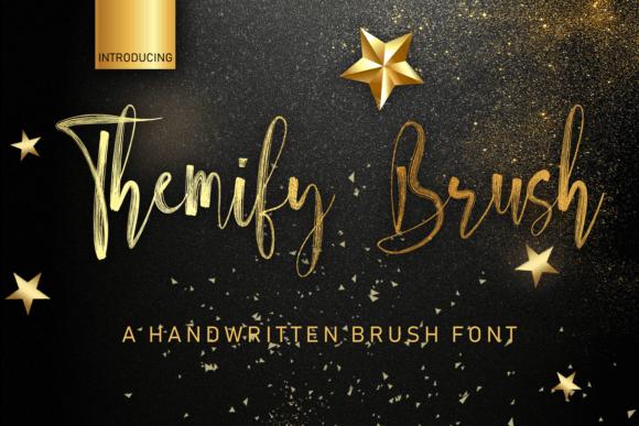 Themify Brush: A Quirky Handwritten Typeface for Creative Brands
