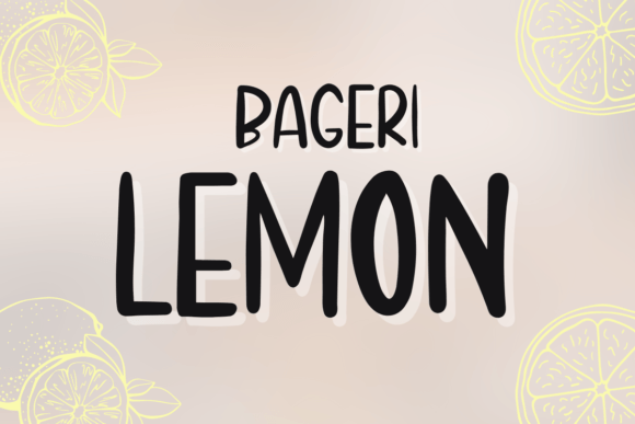 Upgrade Your Brand with the Bageri Lemon Typeface