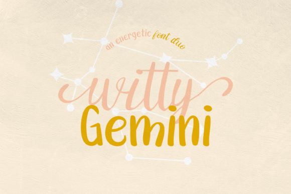 Witty Gemini Duo: A Script Handwritten Typeface for Editorial Charm